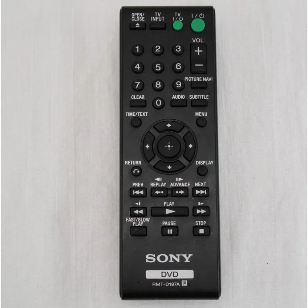 Sony Remote Control RMT-D197A | for DVD Players & TV's, Genuine OEM